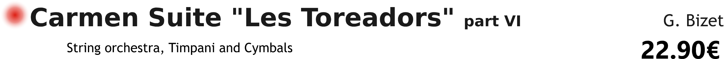 Carmen Suite part 6 Les toreadors