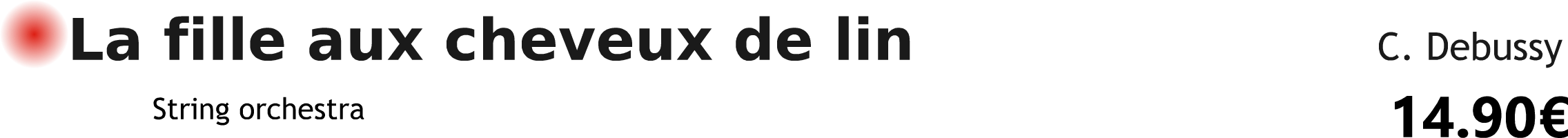 Le fille aux cheveux de lin