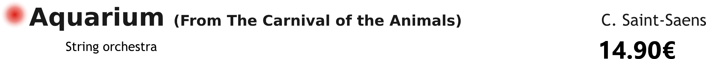 Aquarium from the Carnival