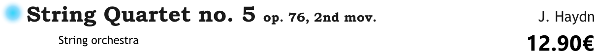 String quartet 5 Haydn