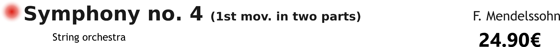 Symphony 4 1st Mendelssohn