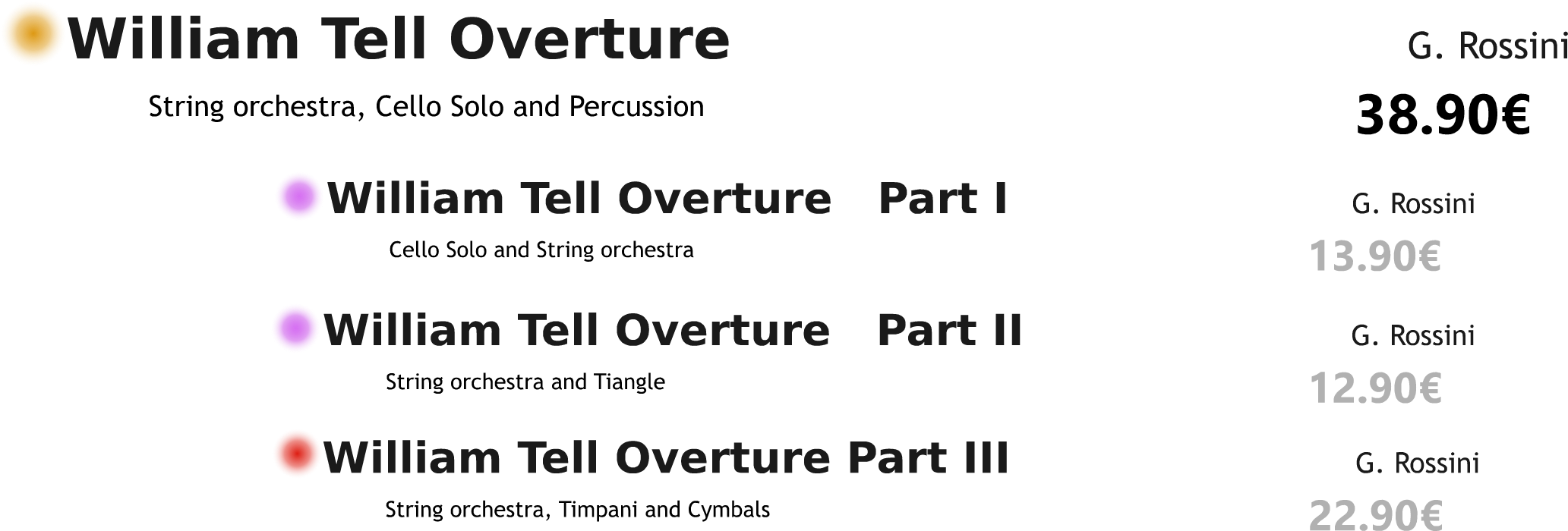 William Tell Overture PACK